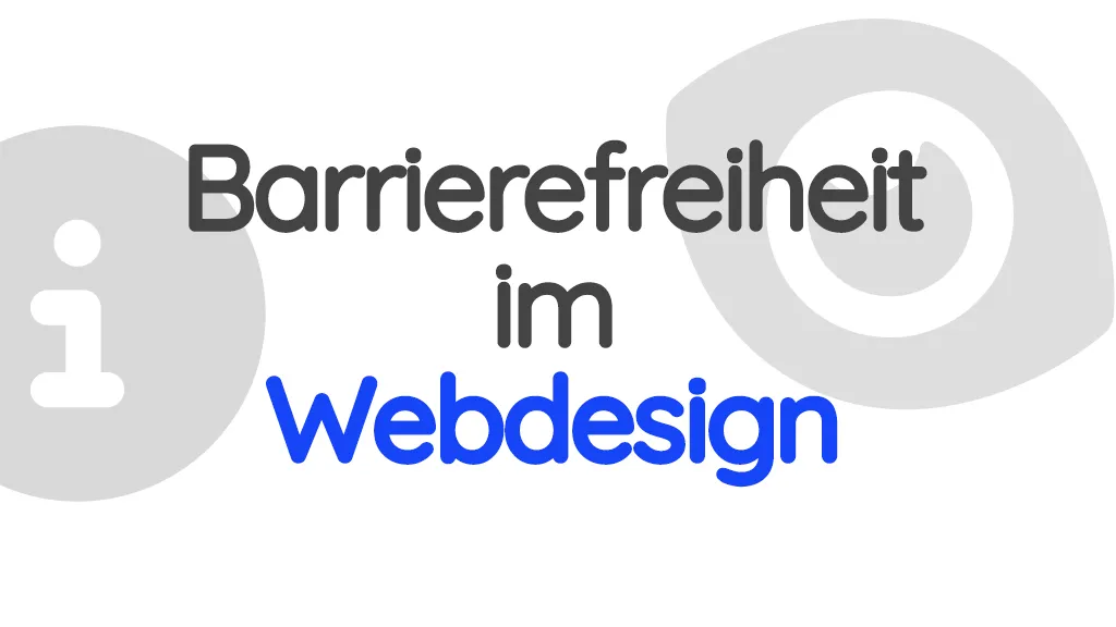 Symbolbild eines barrierefreien Webdesigns mit verschiedenen Icons für Accessibility